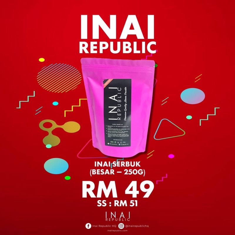 Inai Serbuk Rambut Halal (Inai Republic) | Shopee Malaysia