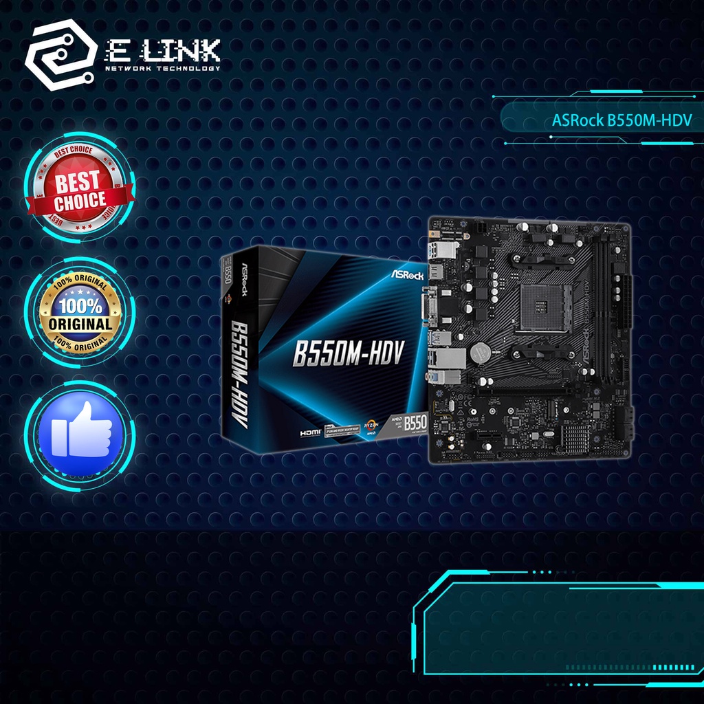 ASRock B550MHDV AMD Motherboard Shopee Malaysia