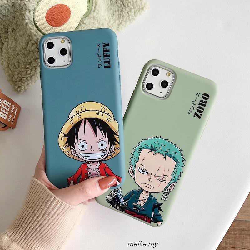 One Piece Luffy Zoro Case Iphone 11 Pro Max Colorful Printed Soft Shockproof Cover Iphone X Xs Max Xr 8 7 6 6s Plus Shopee Malaysia