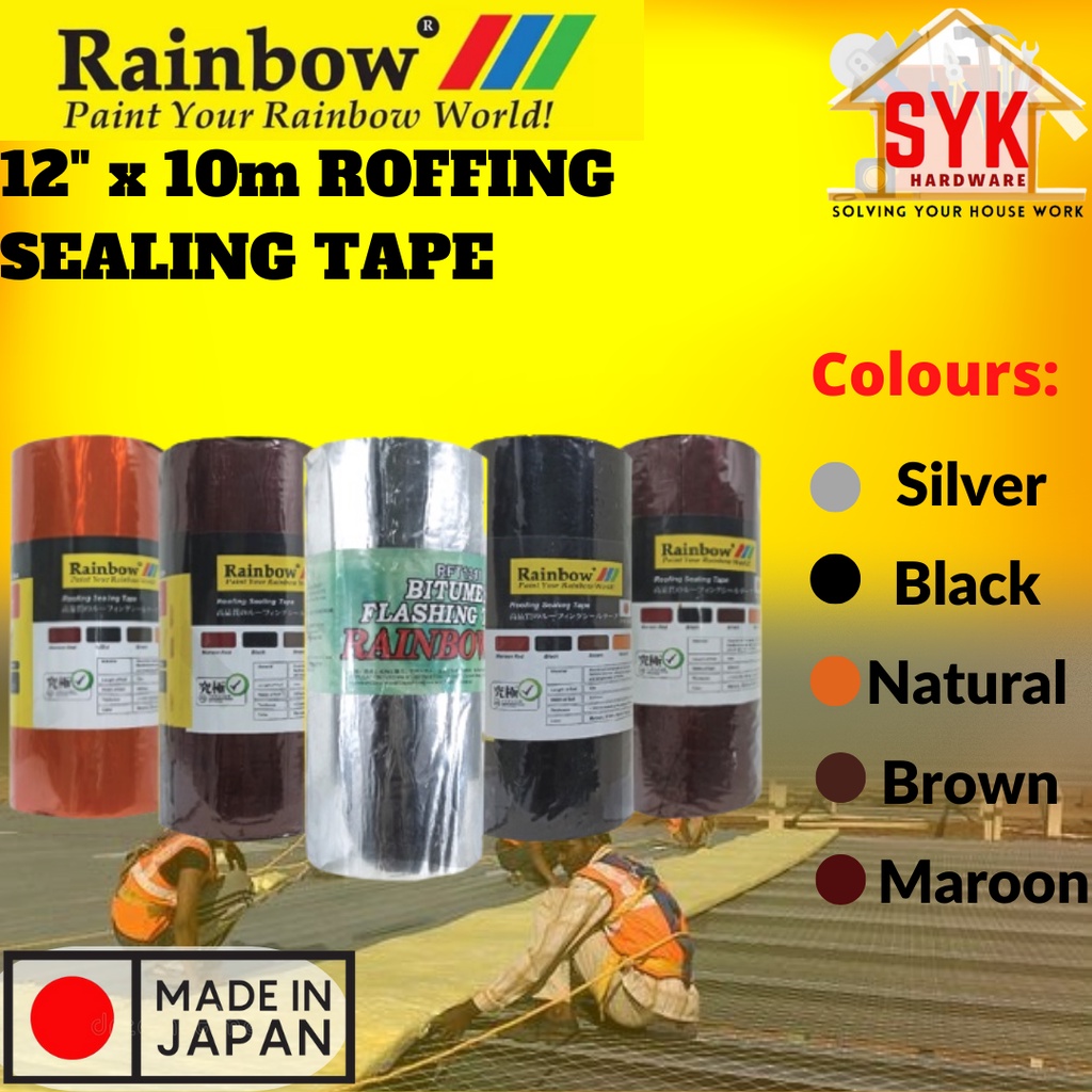 SYK Rainbow Flashing Roofing Sealing Tape Dry Fix Bitumen Poly Tape Flash Band Getah Bumbung