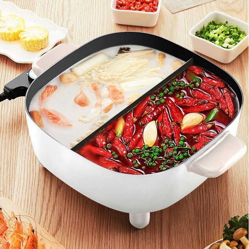 Supor electric hot pot Yuanyang pot 5L electric wok electric skillet