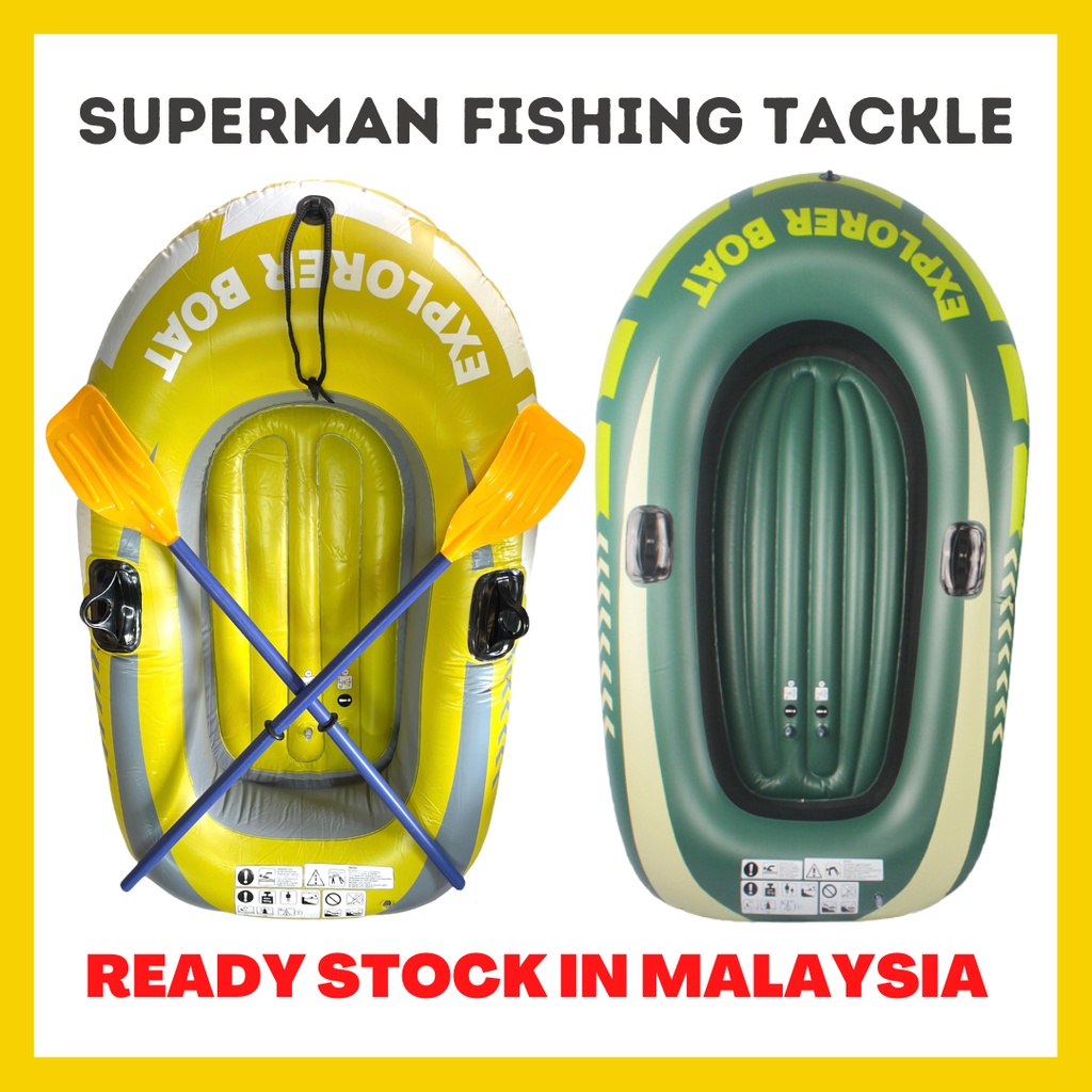 High Strength Inflatable Boat PVC Rubber Fishing Boat with Deukio Paddles Pump Patching Kit Safety Number 1