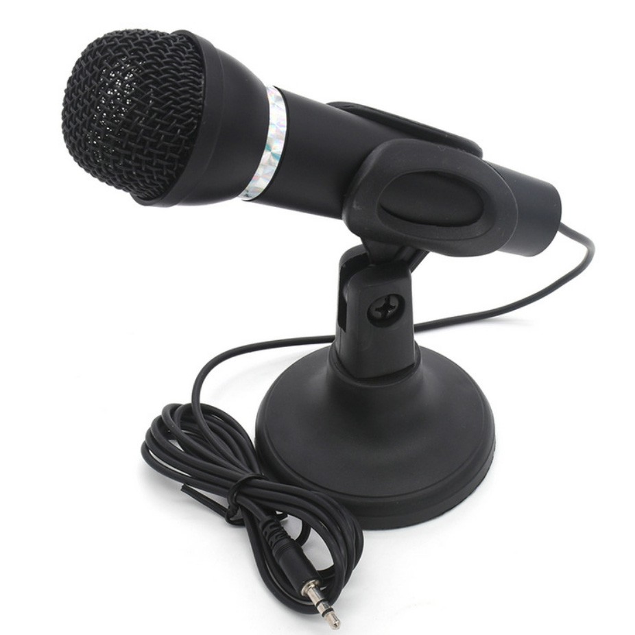 base handheld desktop 3.5mm computer microphone K song YY conference small microphone