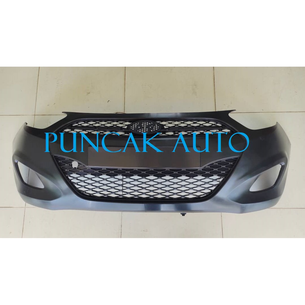 HYUNDAI i10 2012 FRONT BUMPER WITH GRILLE BASE/BUMPER DEPAN | Shopee ...