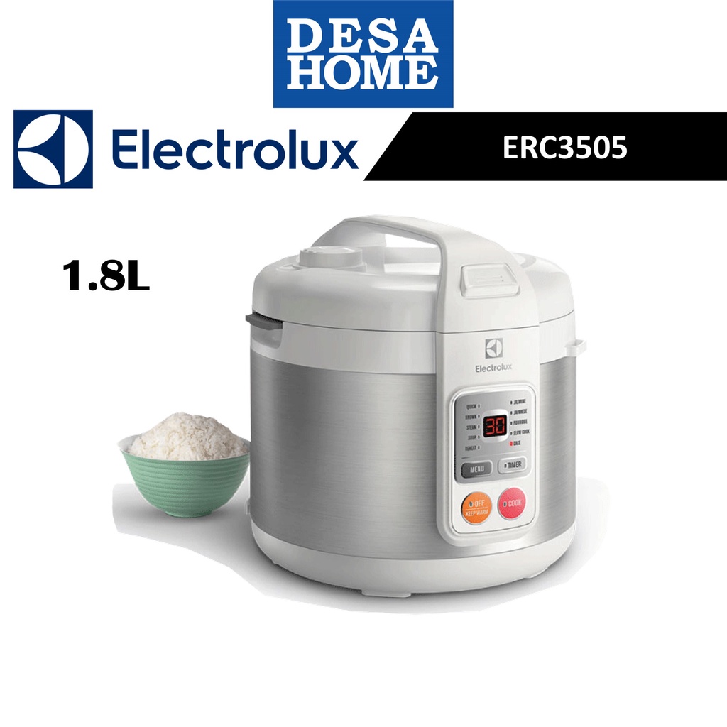 ELECTROLUX ERC3505  1.8L RICE COOKER  WITH 10-IN-1 FUNCTION