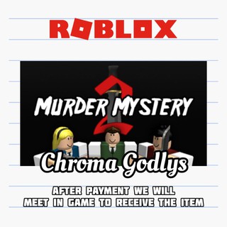 Roblox Murder Mystery 2 Mm2 All Chroma Weapons Godly Knifes And Guns Shopee Malaysia - perplex robux