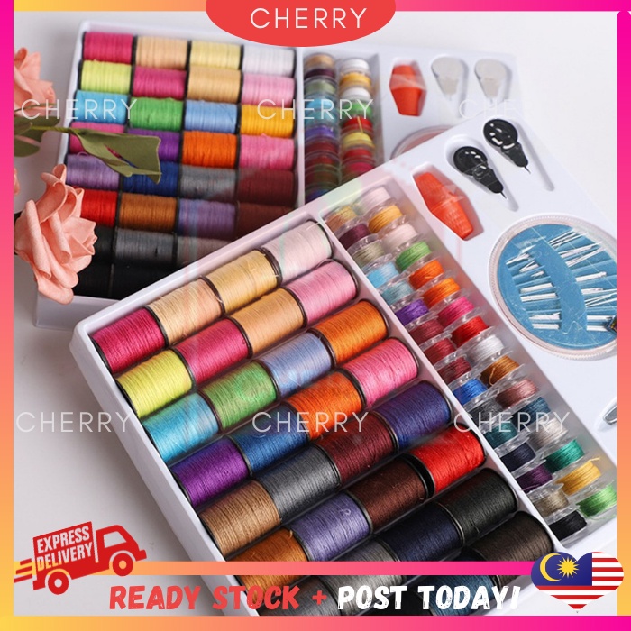 CHERRY  Spools Colorful Sewing Threads Sewing Kits 100 Pcs Set DIY Sewing Kit