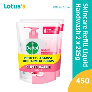 Image of Dettol Skincare Refill Liquid Handwash 2 x 225g