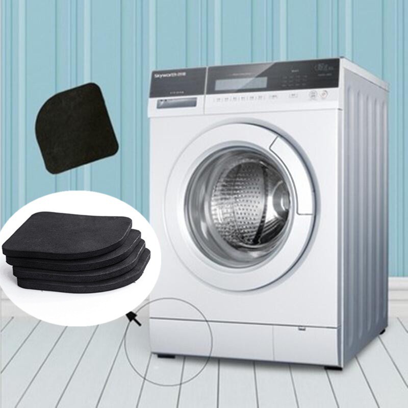 4x Washing Machine Pad Shock Proof Nonslip Mat Refrigerator Floor