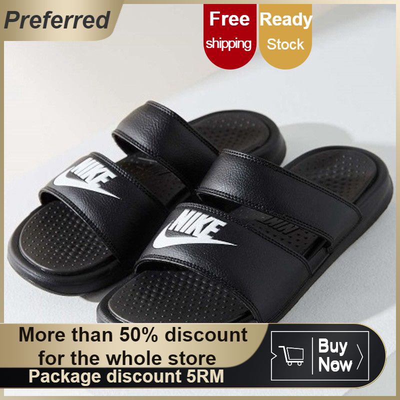 buy nike slippers at 50 off