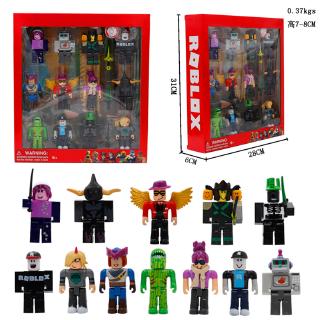 Peripheral Game Cross Border Roblox Virtual World Building Block Doll Classic Group Box Doll 12 With Accessories Boxed Shopee Malaysia - block robot roblox