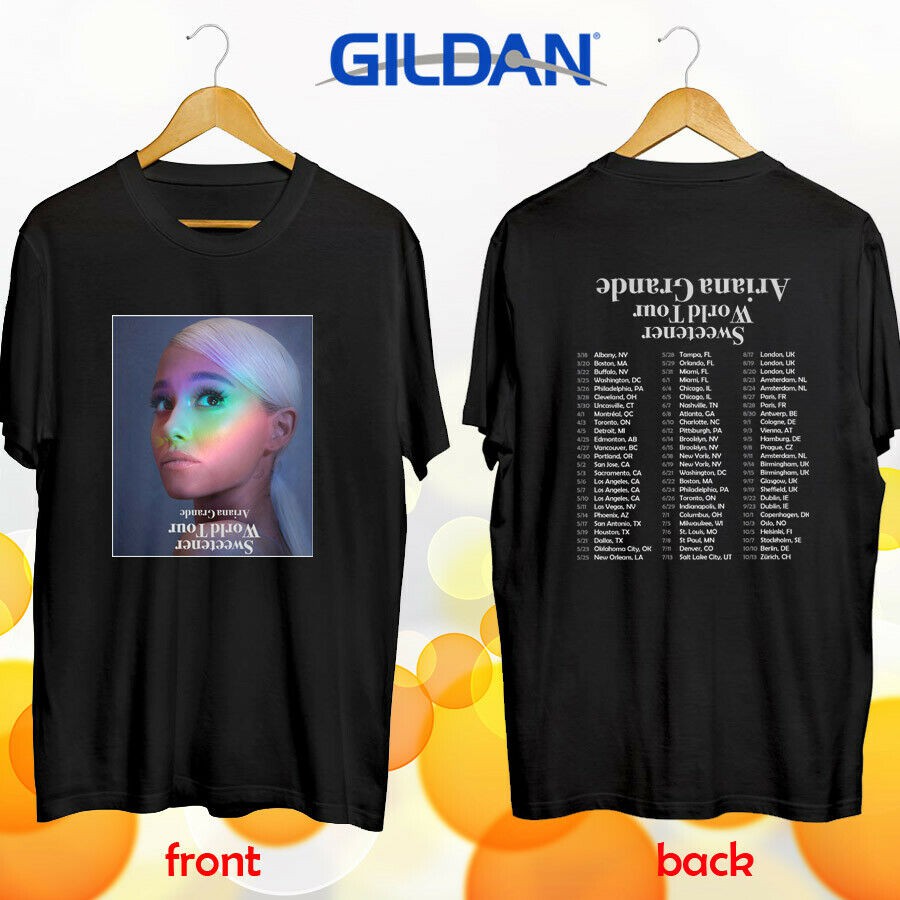 Ariana Grande Sweetener World Tour Concert 2019 Mens T Shirt Top Tee