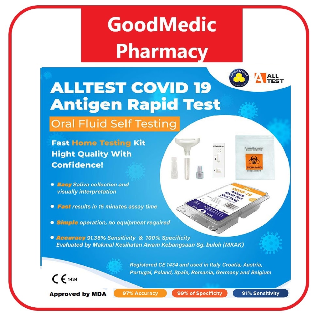 Invoice Provided Alltest Covid19 Antigen Home Test Kit Oral Fluid