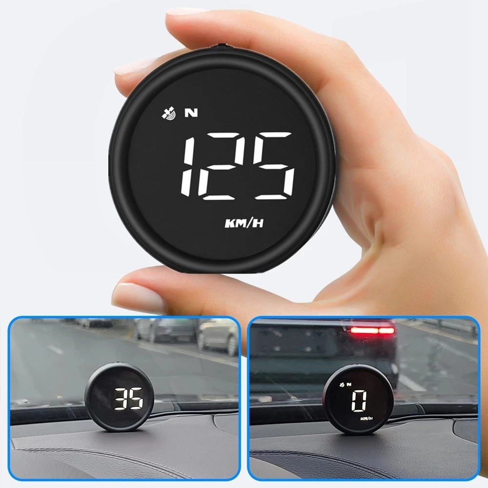 HOVTOIL GPS HUD Speedometer Car GPS Speed Head-Up Display HUD MPH Digital Speedometer C80 Monitor Auto Parts Car Accessories Car Decorations 1# 