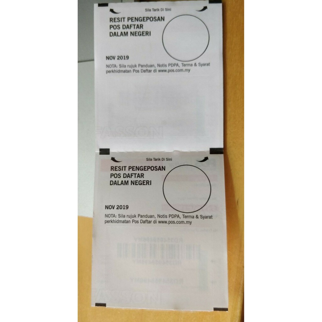 Malaysia Registered Mail Track On 1 Pos Daftar Sticker Mint Unused For Domestic Document Use Shopee Malaysia