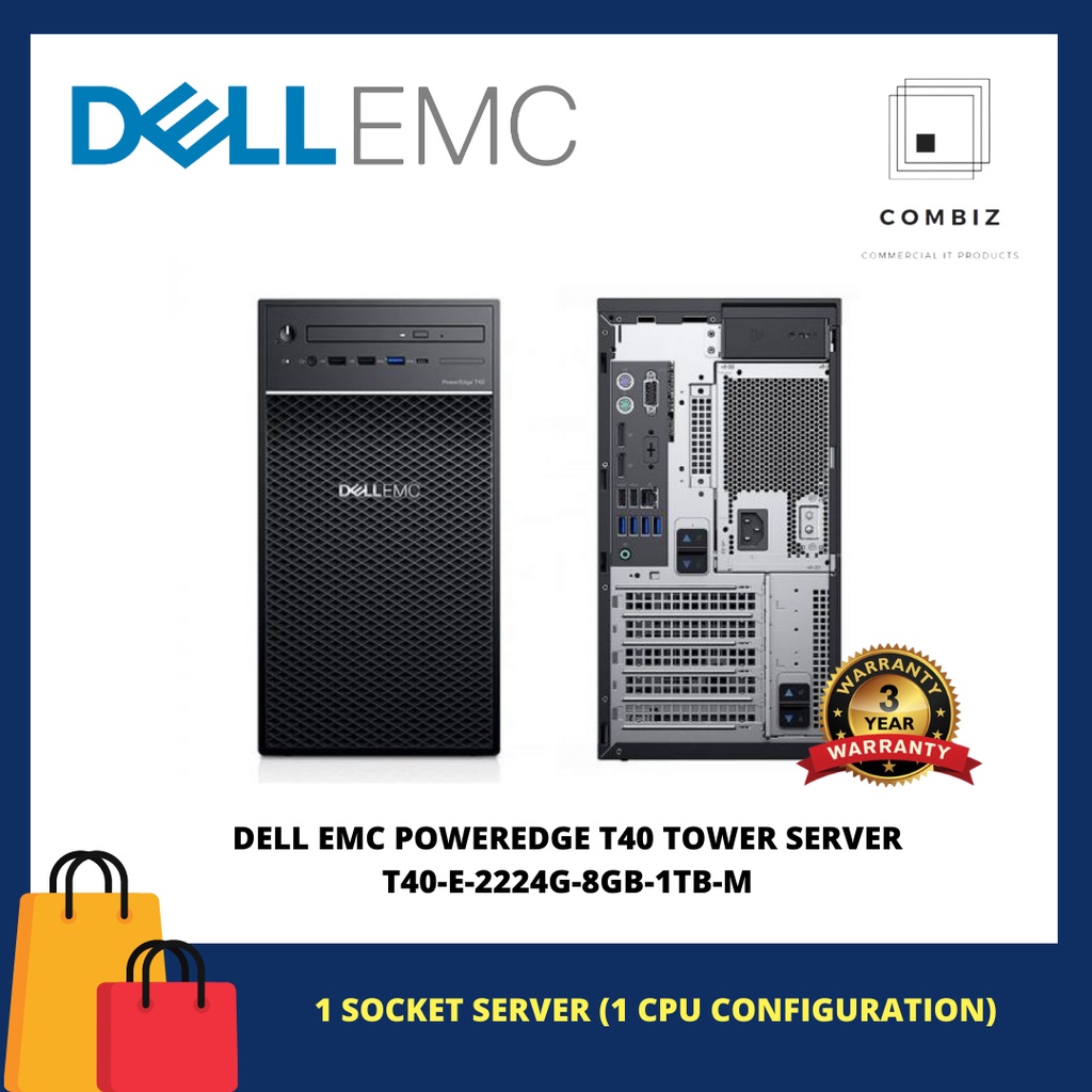 Dell EMC PowerEdge T40 Tower Server 1 Socket Server (1 CPU ...