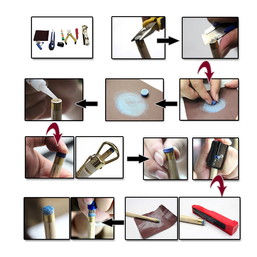 Have Premium 1 PCS O'MIN Multi-layer Snooker Cues Tip 10.5mm/12mm Professional Billiard Accessories Red Black - Image 4