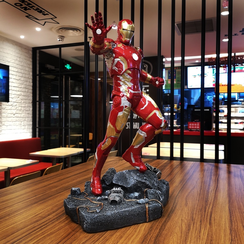 Details about   Marvel Avengers Iron man MK43 1/4 20'' Resin Figure Statue Boys Birthday Gift 
