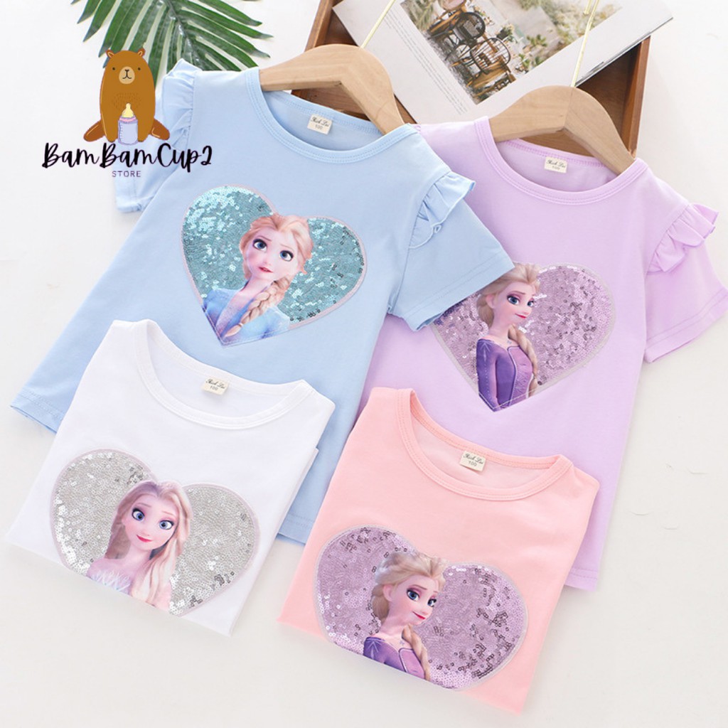 (Malaysia Ready Stock) Kids t shirt Princess Disney Frozen 2021 Elsa ...