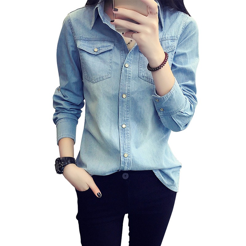 denim shirt matching jeans