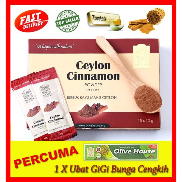 Ceylon Cinnamon Serbuk Kayu Manis Olive House 10g Shopee Malaysia