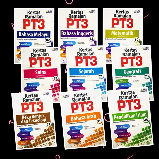 Kertas Model Kertas Ramalan Pt3 Edisi Thn 2020 Bahasa Melayu English Matematik Sains Geografi Sejarah Rbt Arab Islam Shopee Malaysia