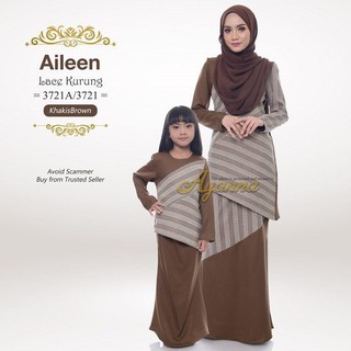  Baju Raya 2019 Sedondon Ibu Anak Aileen Lace Kurung 