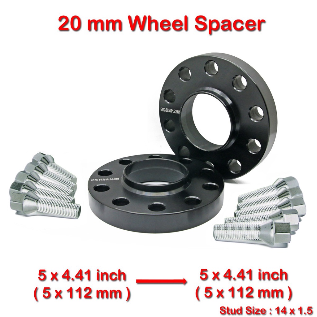 2Pcs Hub Centric Wheel Spacer 20mm 5x112 Audi A4 A5 A6 A7 A8 RS5 RS6 RS7 Q5 Q7