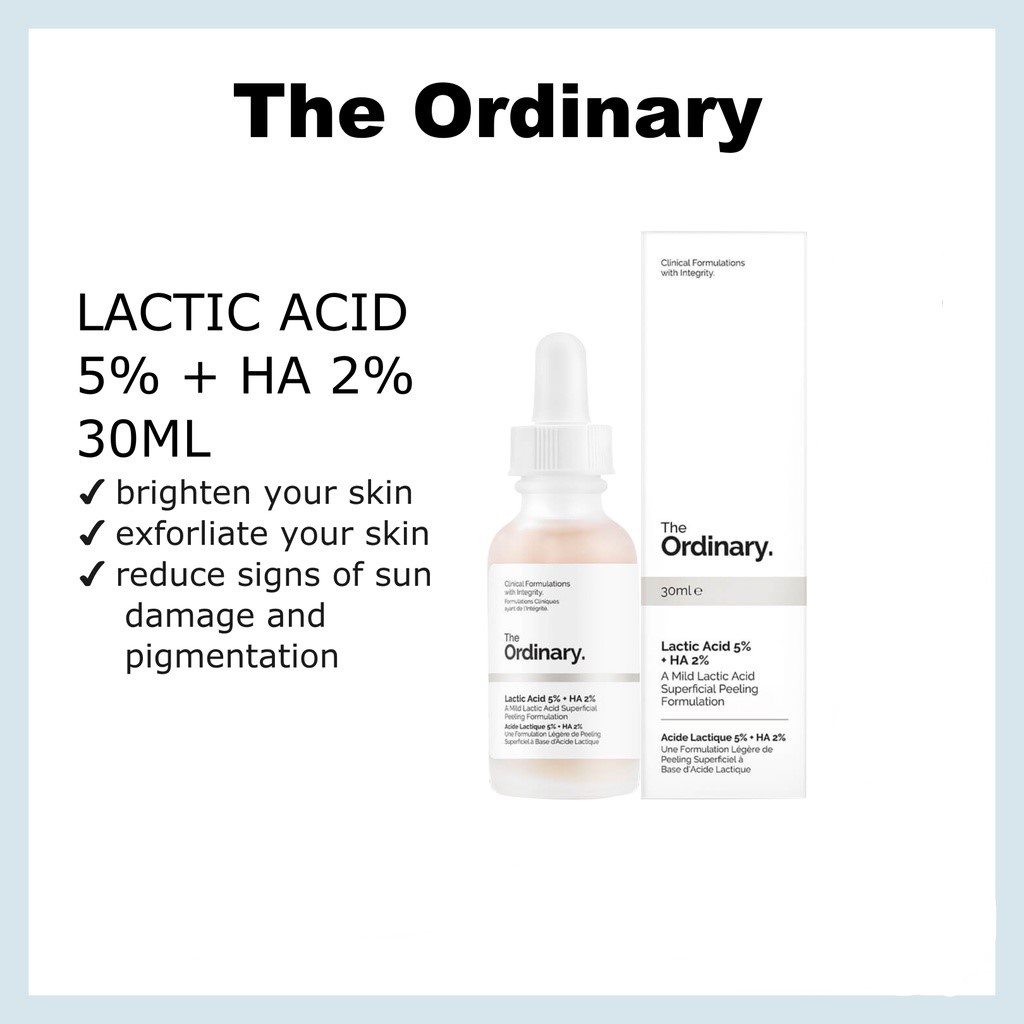 The Ordinary Lactic Acid 5% + (30ml) | Shopee Malaysia