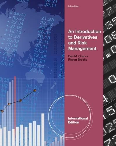 An Introduction to Derivatives and Risk Management [Paperback] 9e by Chance - ISBN 9781133190219