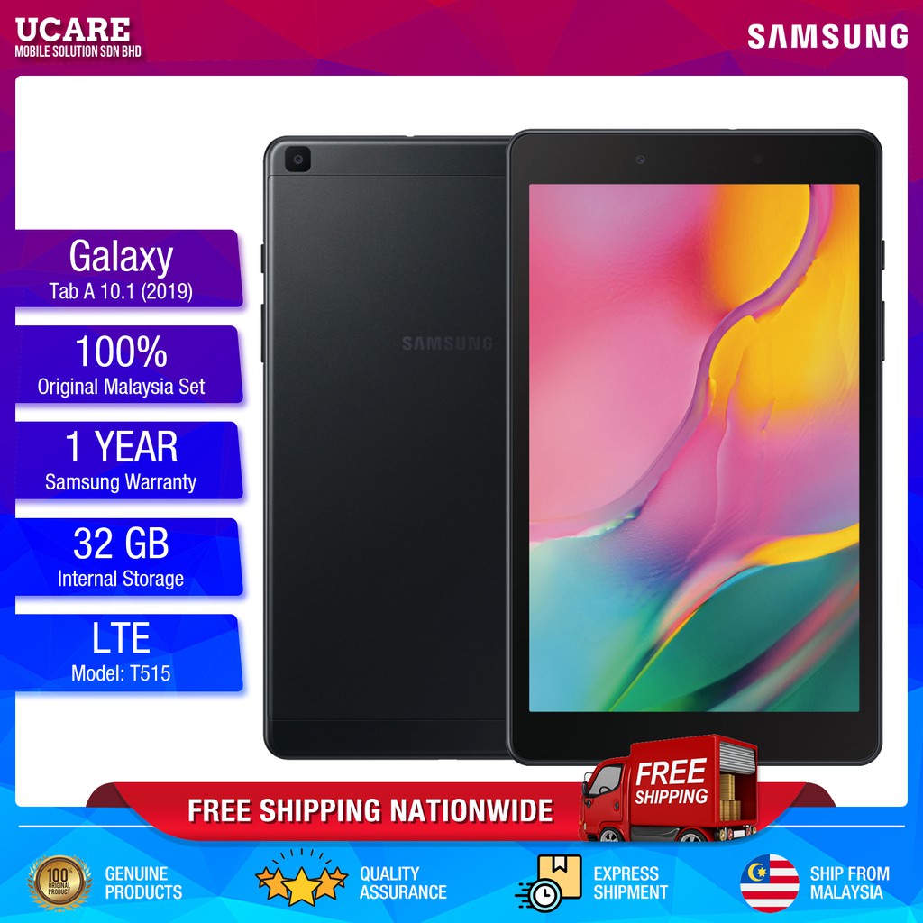 100 Original Malaysia Set Samsung Galaxy Tab A 10 1 19 T510 T515 3gb Ram 32gb Rom Lte Shopee Malaysia