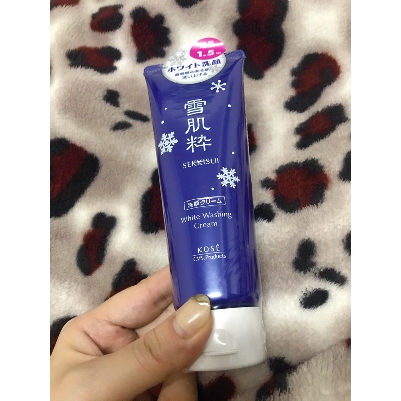 Limited Edition Sekkisui White Washing Cream 1g 1 5增量 Kose 高絲雪肌粋洗顔 クリームホワイト洗顔 Shopee Malaysia