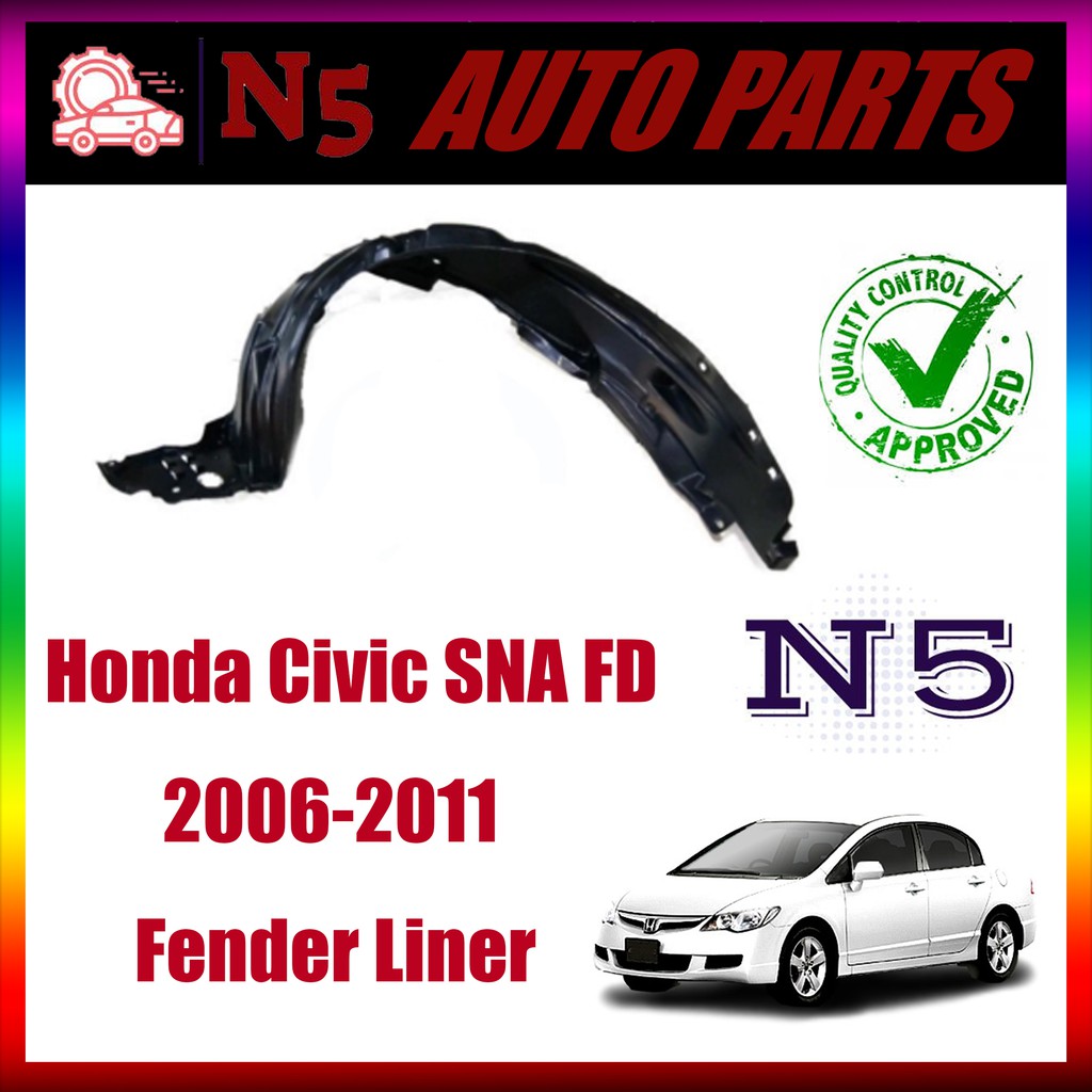 Honda CIVIC SNA FD 2006-2011 FRONT Fender Liner/Daun Pisang 