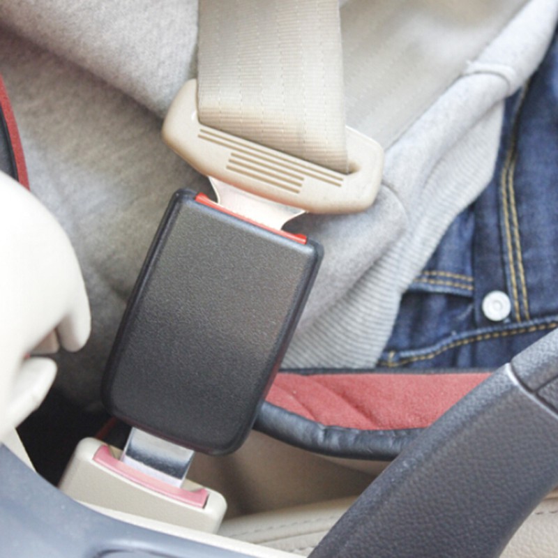 Beige 7//8/" Adjustable Car Safety Seat Belt Extension Extender Buckle New