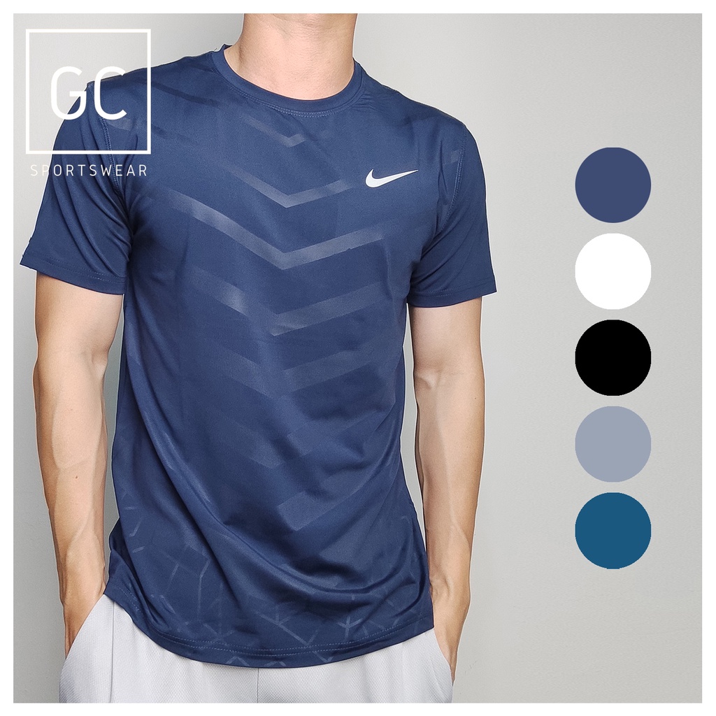 Patológico Acostumbrarse a estanque Sportswear NK Logo Running Shirt Polyester Dry Fit Jersey Short Sleeve  Round Neck Training Jersi T-Shirt Baju Sukan | Shopee Malaysia