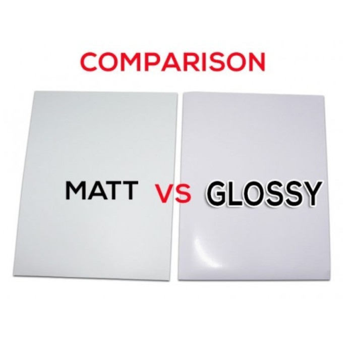 (Simili Matte Glossy Brown Kraft) A4 Easy Peeling Printable White