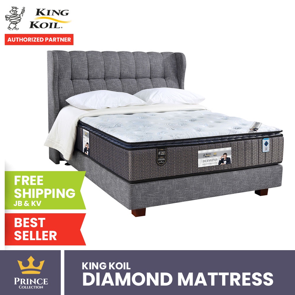 King Koil DIAMOND Mattress & Full Bed Set (13 inch), Pocketed Coil