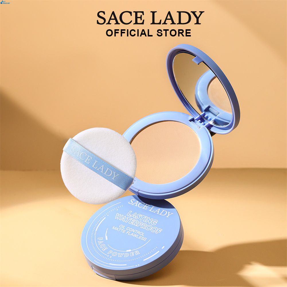 SACE LADY Oilcontrol Compact Powder Waterproof Matte Face Powder XIXI