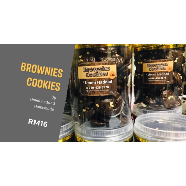 Brownies Cookies By Ummi Haddad Homemade Shopee Malaysia