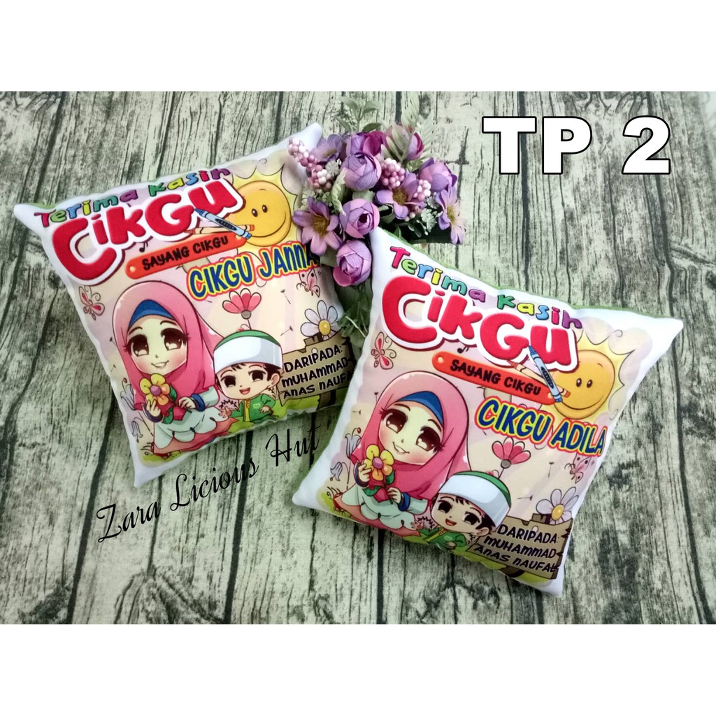 Album Pillow Bantal Hadiah Terima Kasih Cikgu Tadika Pasti Printed Photo Pillow Viral Shopee Malaysia
