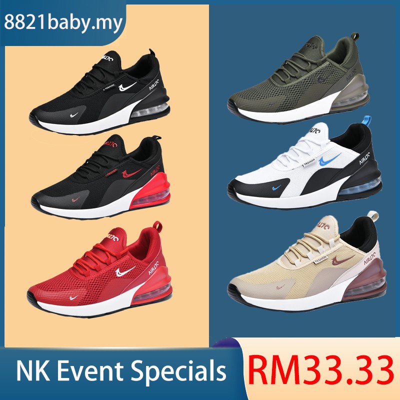 Kasut Sukan Lelaki Nike Air Max 270 Couple Sneakers Air Cushion Fashion