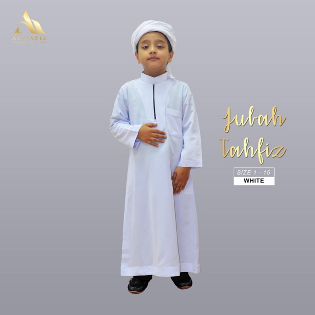  jubah budak  putih dan hitam jubah budak  kanak kanak 