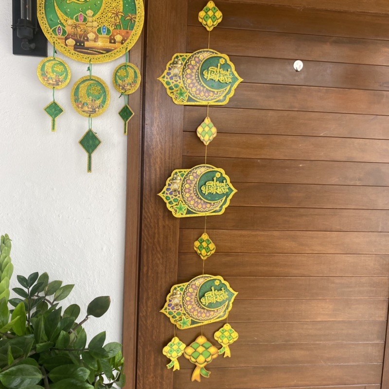 READY STOCK CEPAT RAYA HANGING DECORATION VERTICAL / HARI RAYA 2021