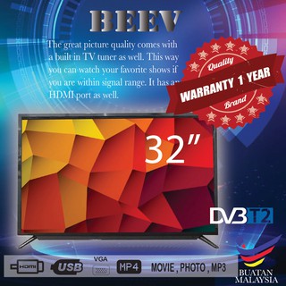 32 INCH BEEV LED TV (DVBT-2) Built in MYTV