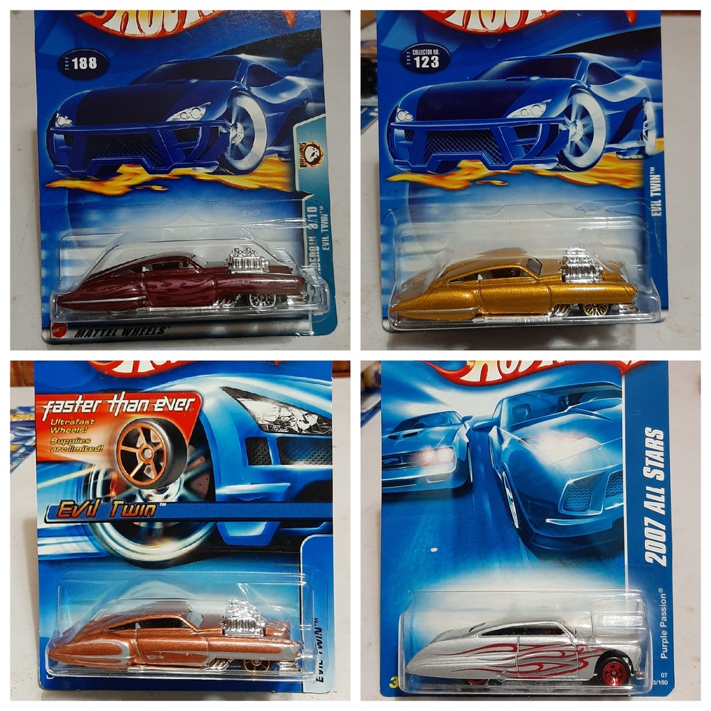 Hot Wheels EVIL TWIN PURPLE PASSION FTE Wastelanders Mattel Diecast Car