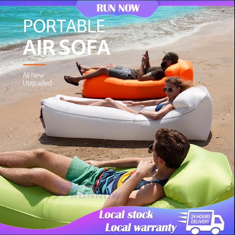 【Ready Stock】Outdoor Inflatable Sofa Air Sleeping Bag Lazy Sofa Lounge