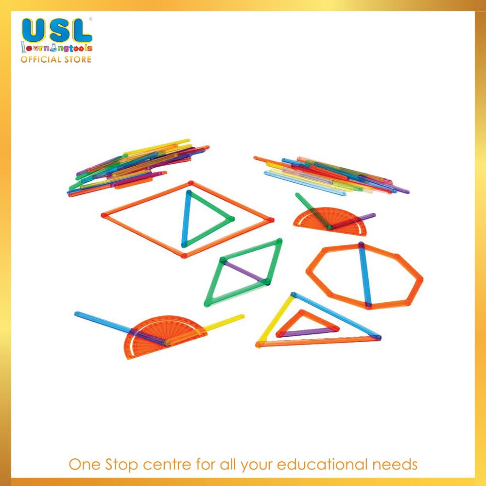 Giant Dynamic Geometry & Protractor Set (26pcs) Manipulative & Early