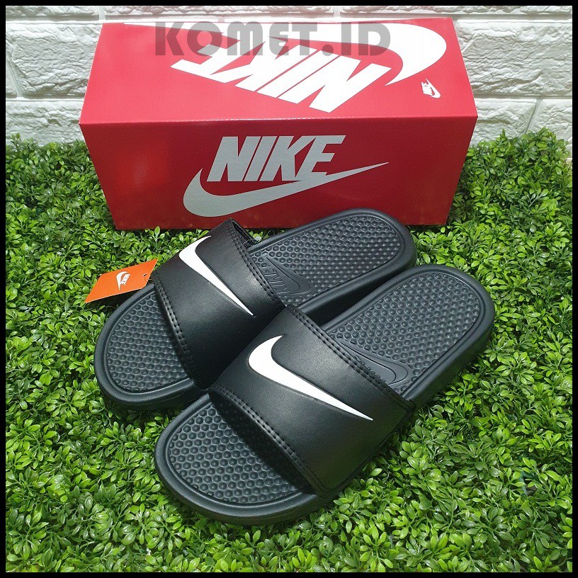 nike slippers pink and black