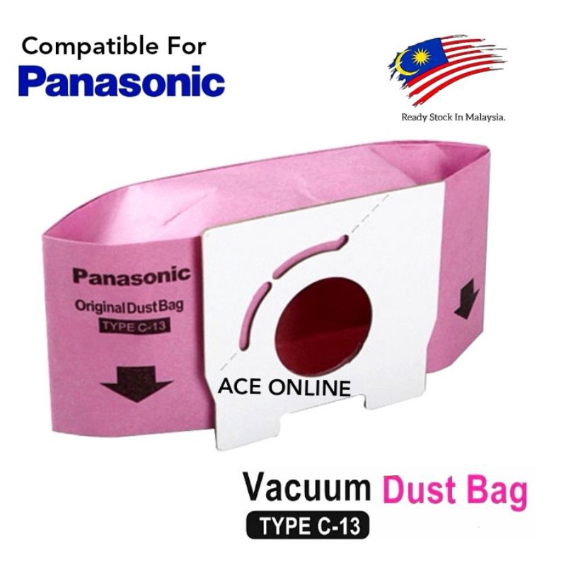 Paper Dust Bags for Panasonic Vacuum Cleaner C13 MC33 39 MCCA21