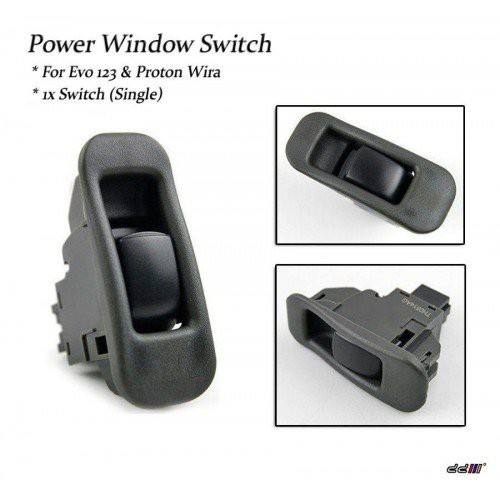 Single Power Window Switch Control For Proton Wira Satria Putra (Grey